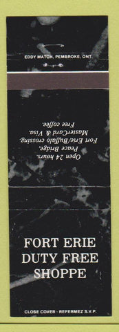 Matchbook Cover - Fort Erie Duty Free Shop ON POOR