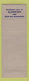 Matchbook Cover - Crystal Glen Tavern Liquor Store Glen Ellyn IL What A Life