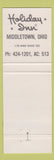 Matchbook Cover - Holiday Inn Middletown OH