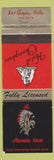Matchbook Cover - Hotel Champlain Huronian Room Orilla ON WEAR