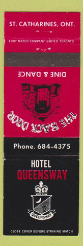 Matchbook Cover - Hotel Queensway ST Catharines ON