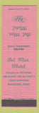 Matchbook Cover - Del Mar Motel Wauseon OH