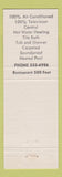Matchbook Cover - Del Mar Motel Wauseon OH