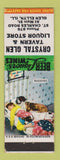 Matchbook Cover - Crystal Glen Tavern Liquor Store Glen Ellyn IL Buddies