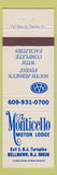 Matchbook Cover - Monticello Motor Lodge Bellmawr NJ