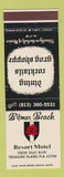 Matchbook Cover - Bilmar Beach Resort Motel Treasure Island FL