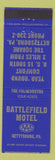 Matchbook Cover - Battlefield Motel Gettysburg PA