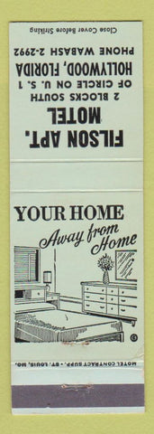 Matchbook Cover - Filson Apartment Motel Hollywood FL