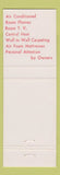 Matchbook Cover - Frances Patio Court Jacksonville FL