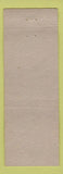 Matchbook Cover - Tobe Johnson Grocery Chunky Gal Gap GA Winter Wonderland