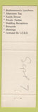 Matchbook Cover - Bavarian Tavern Golden Palms Kirkland Lake ON WORN