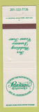 Matchbook Cover - Pantaquis Renaissance Scotch Plains NJ WORN
