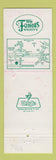 Matchbook Cover - Pantaquis Renaissance Scotch Plains NJ WORN