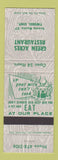 Matchbook Cover - Green Acres Restaurant Tweed ON