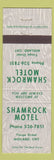 Matchbook Cover - Shamrock Motel Midland ON