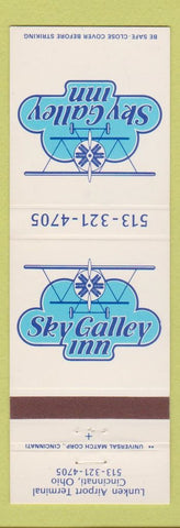 Matchbook Cover - Sky Galley Inns Lunken Airport Cincinnati OH