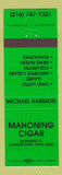 Matchbook Cover - Mahoning Cigar Youngstown OH green