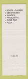 Matchbook Cover - Mahoning Cigar Youngstown OH green