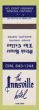 Matchbook Cover - Innsville Hotel Winona ON