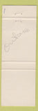 Matchbook Cover - Alexandra Coulson Hotels Ottawa ON Sudbury  green white