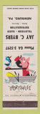 Matchbook Cover - Jay Byers TV Radio Sales Service Newburg PA hunting scene