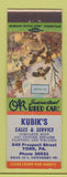 Matchbook Cover - Kubik's Used Cars York PA On the Rise