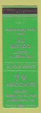 Matchbook Cover - TV Associates Allentown PA