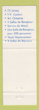 Matchbook Cover - Hotel Colibri Victoriaville QC