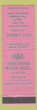 Matchbook Cover - Exit 3 Motel Wauseon OH Clarks Hill IN