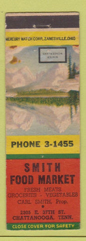 Matchbook Cover - Smith Food Market Chattanooga TN Winter Wonderland