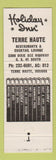 Matchbook Cover - Holiday Inn Holidex Terre Haute IN
