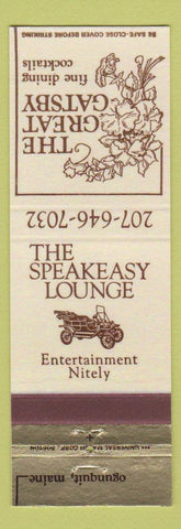 Matchbook Cover - Speakeasy Lounge Great Gatsby Ogunquit ME
