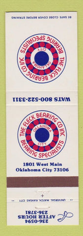 Matchbook Cover - Fleck Bearing Company Oklahoma City OK