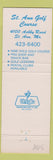 Matchbook Cover - City of St Ann MO