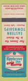 Matchbook Cover - Ripplecove Inn Ayers Cliff QC WORN