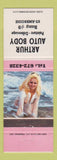 Matchbook Cover - Arthur Auto Body St Ambroise Montreal? QC pinup pink band
