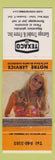 Matchbook Cover - Trudel Garage Texao oil gas Stoneham QC pinup WORN orange