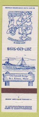 Matchbook Cover - Old Sawmill Bridge Quarter Deck Kittery ME