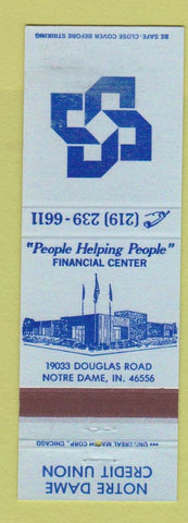 Matchbook Cover - Notre Dame Credit Union Notre Dame IN