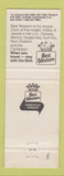 Matchbook Cover - Best Western Flamingo Terrace Medicine Hat AB WEAR