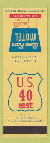 Matchbook Cover - Alamo Plaza Motel Indianapolis IN