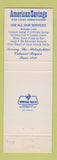 Matchbook Cover - American Savings Loan Munster IN Hammond East Chicago