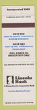 Matchbook Cover - Lincoln Bank Abraham Lynnfield MA Lynn