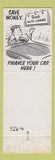 Matchbook Cover - Lincoln Bank Abraham Lynnfield MA Lynn