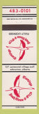 Matchbook Cover - Flamingo Steak House Pizza Edmonton AB