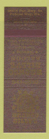 Matchbook Cover - Bronco Billy's Saloon Federal Way WA