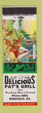 Matchbook Cover - Pat's Grill Ringgold GA Surprise Visit