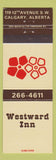 Matchbook Cover - Westward Inn Calgary AB