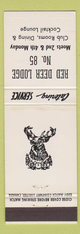 Matchbook Cover - Red Deer AB Lodge WEAR