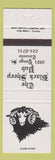 Matchbook Cover - Black Sheep Pub Toronto ON